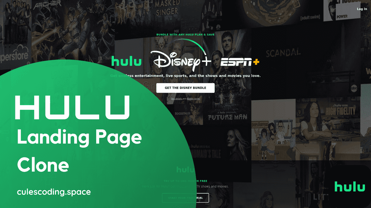 Hulu Clone made by Cules Coding.